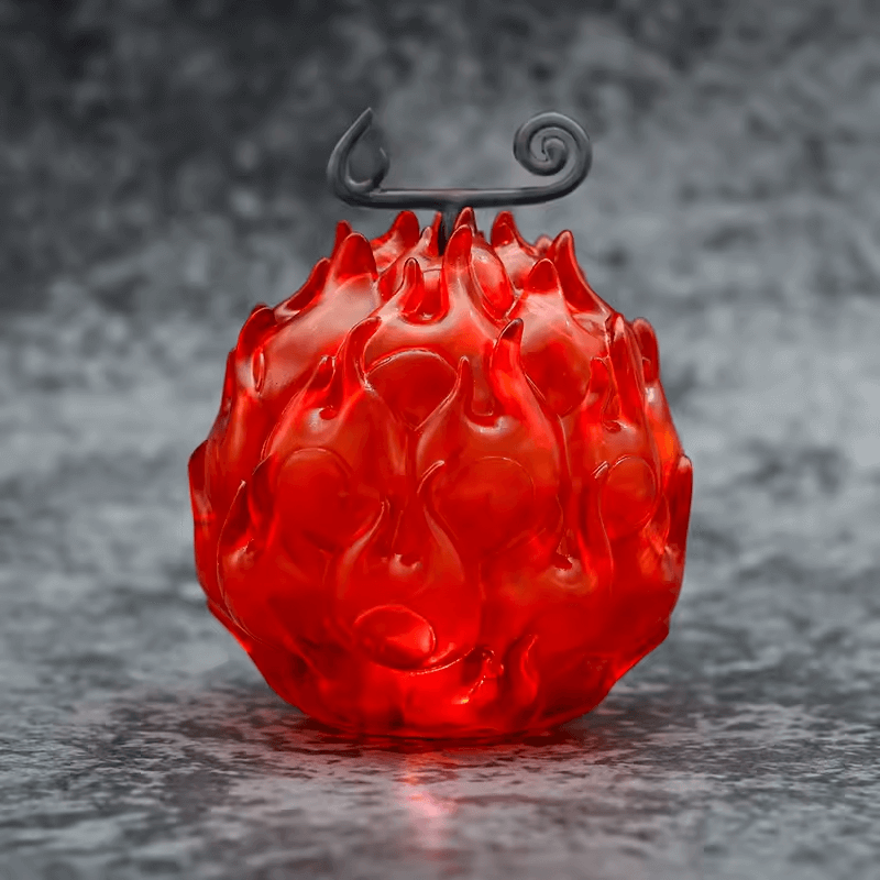 Purple Devil Fruit-inspired lamp with intricate details
