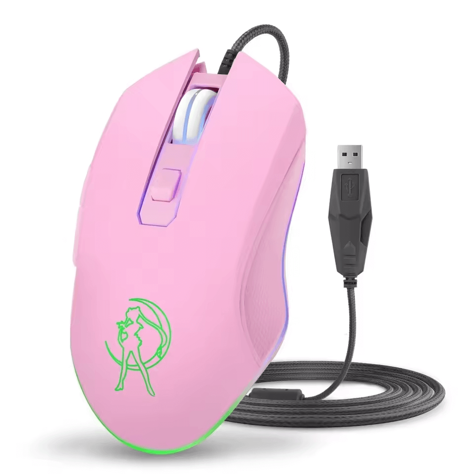 Sailor Moon LED Gaming Mouse with 7 Color Lights